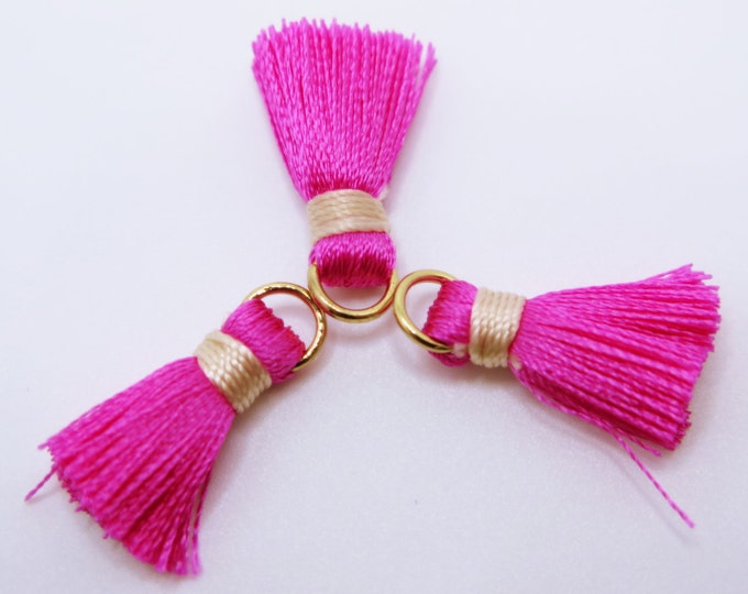 Black Tassels Black and Gold Tassels 3 Pieces 20mm Tassel Etsy