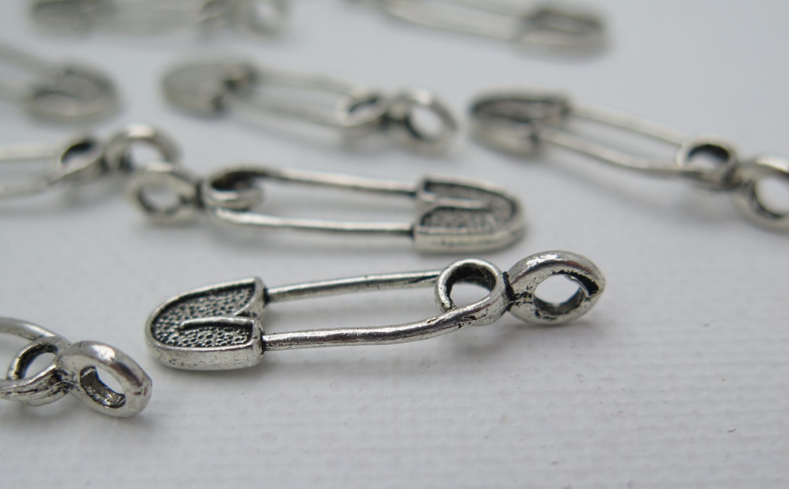 Safety Pin Charms Silver Safety Pins 29mm Pins Pin Charms Etsy