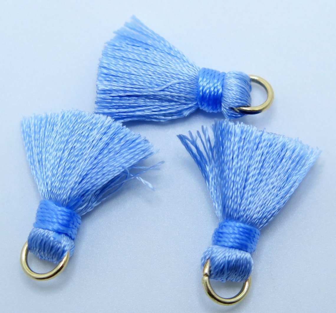 Periwinkle Blue Tassels Blue Tassels Diy Tassels Cotton Etsy