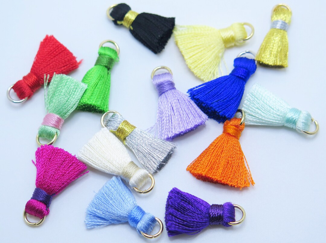 Tassels, Bulk Tassels, Sampler Pack Tassels, Diy Tassels, 15pcs, circa