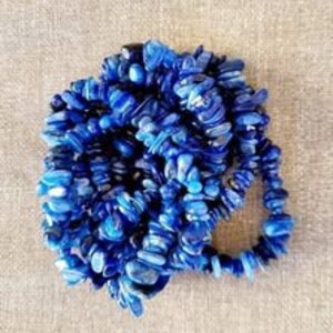 Kyanite Bracelets, Kyanite Chip Bracelets, Blue Kyanite Chip Bracelet