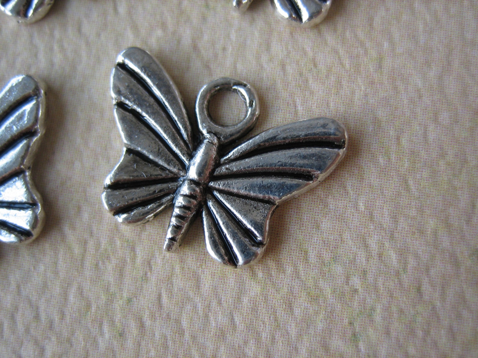Butterfly Charms Silver Butterflies 5PCS Small Butterfly Etsy