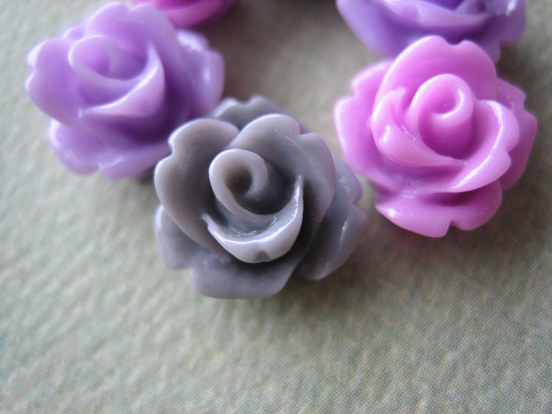 Purple Roses Gray Roses Mini Roses 6pcs Mini Rose Flower | Etsy