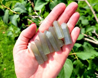 Green Aventurine Points, Crystal Points, Crystal Grid Point