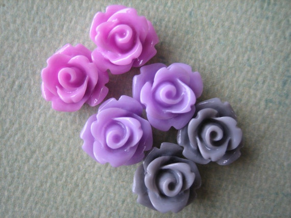 Purple Roses Gray Roses Mini Roses 6pcs Mini Rose Flower | Etsy