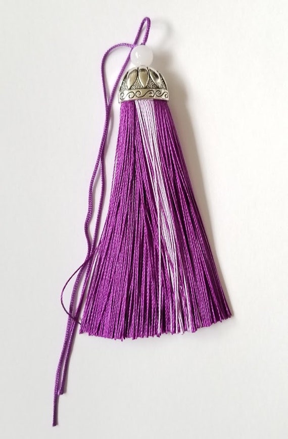 purple tassel dress