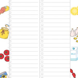 Fun Colorful Grocery List