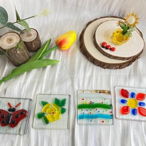 Handmade translucent plate fused glass gifts
