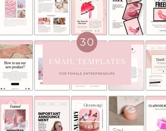 Editable Email Marketing Templates: Small Business Newsletter Kit (Canva)