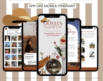 Modèle d'itinéraire pour Bachelorette : guide numérique Bach pour mobile