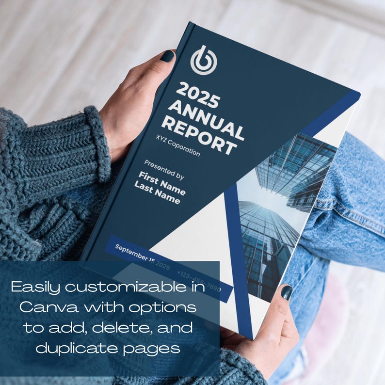 Minimalist Annual Report Template Bundle: Business Year-end Review (US ...
