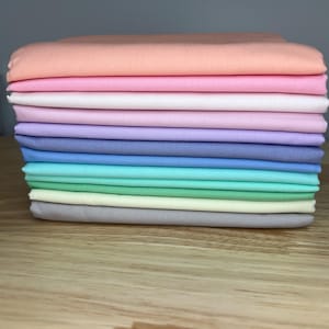 Art Gallery Fabrics | Pure Solids Fat Quarter or Half Yard Bundle | Ethereal Edition (12)