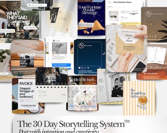 Content Creator Instagram Templates, Social Media Storytelling Templates, Aesthetic Canva Templates, Social Media Coach, Influencers, UGC