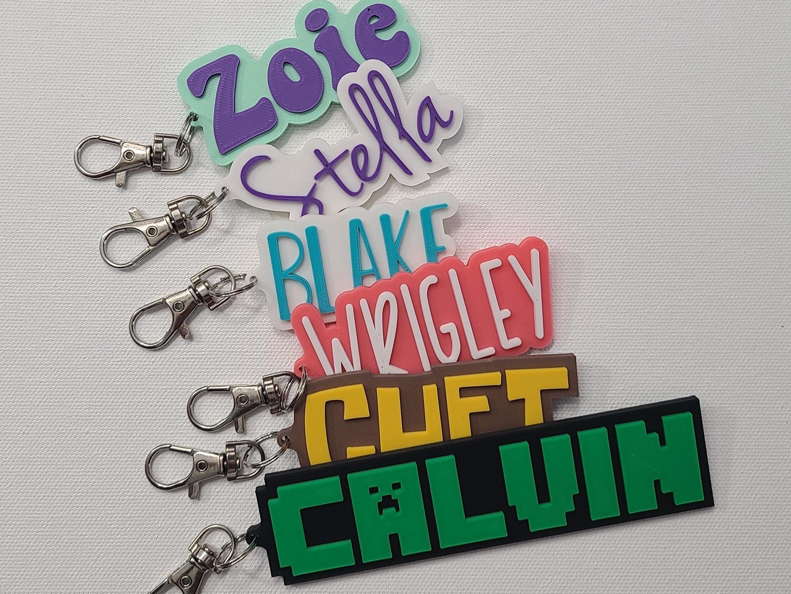 Packer Tag Name Back Pack Bag Tag, Personalized Name Tag Keychain - Etsy