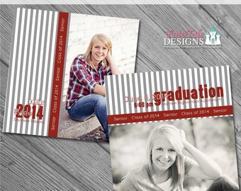 INSTANT DOWNLOAD - Varsity Graduation Announcement No. 4- custom photo templates on WHCC, Miller's Lab and ProDigitalPhotos Specs