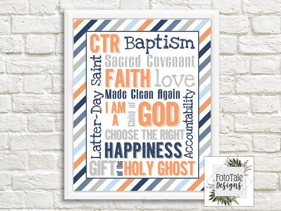 Chosen. Loved. Faith. Baptism Poster {Customisable} Chosen. Loved. Faith. Baptism Poster {Customisable}