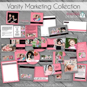 Vanity Marketing Template COLLECTION - aangepaste merksjablonen voor fotografen- 15 must-have formulieren en marketingproducten