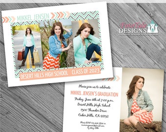 Instant Download- Aztec Summer Grad Ann 4- custom 5x7 photo templates for photographers on Whcc, Millers and ProDigitalPhot