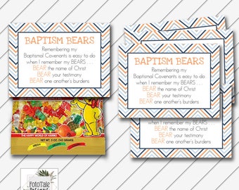 Three Bears of Baptism Printable - Etsy Canada