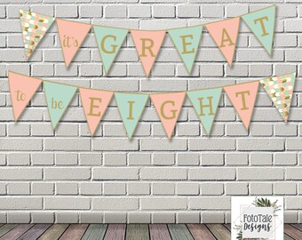 LDS Baptism Triangle Pennant Banner, Party Decorations, Digital Printable, Blush Pink, Aqua, Gold, Primary - Instant Download -Can Customize
