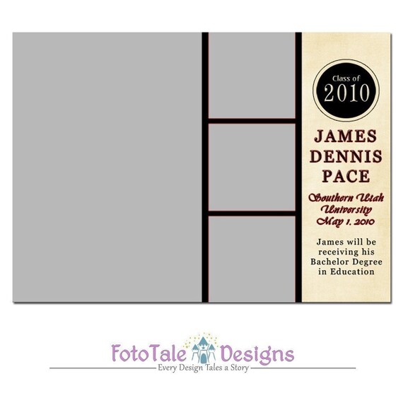 Items similar to Prestige Graduation Announcement 5x7 custom photo