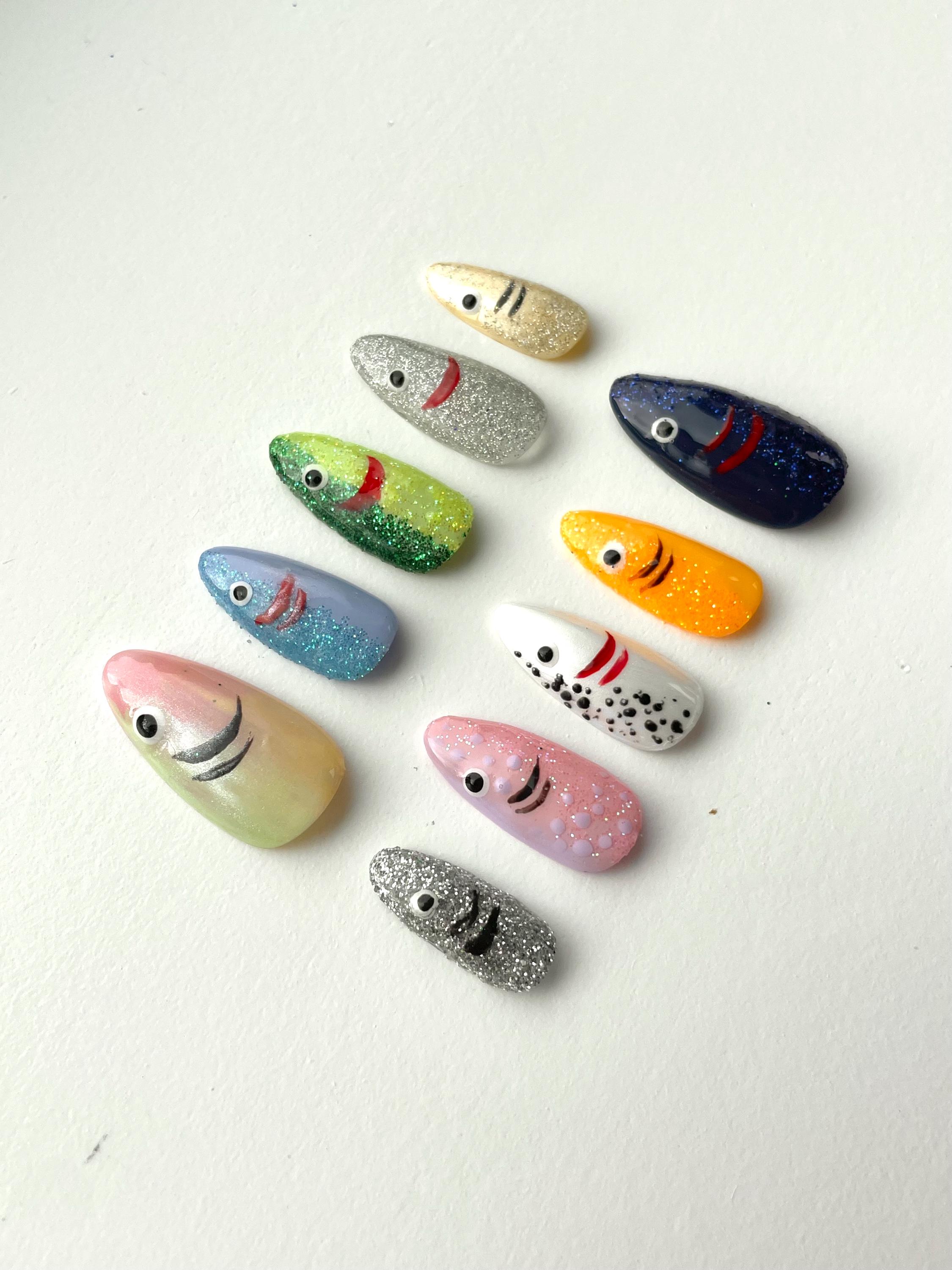 Fishing Lure Press on Nails Etsy