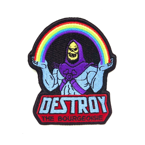 Destroy the Bourgeoisie Skeletor Patch - Communist Patch - Socialist Patch - Retro He-Man Patch - Destroy the Bourgeoisie Patch