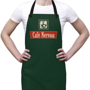 Frasier Cafe Nervosa Apron - Frasier Apron - Frasier Crane - Niles Crane