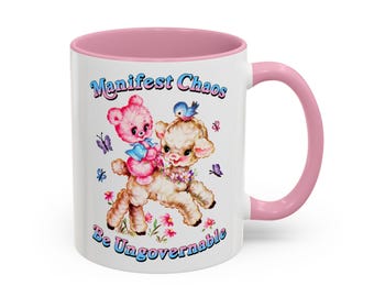 Cute Retro Manifest Chaos Be Ungovernable Mug
