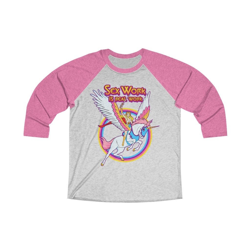 80s Retro Sex Work is Real Work T-Shirt - Sex Workers Rights Shirt - Respect Sex Workers T-Shirt - Feminist Shirt