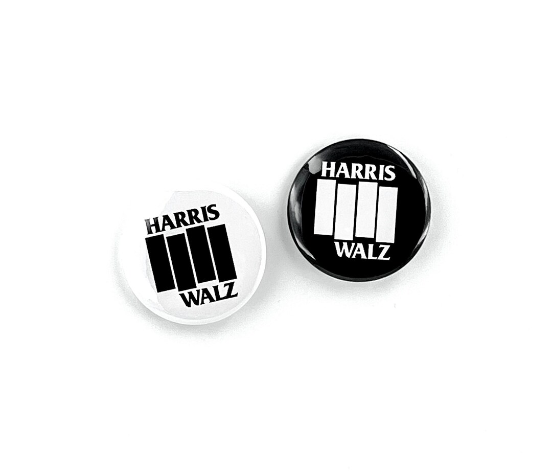 Harris Walz Punk Pin Button Kamala Harris Tim Walz Punk Button Pinback ...