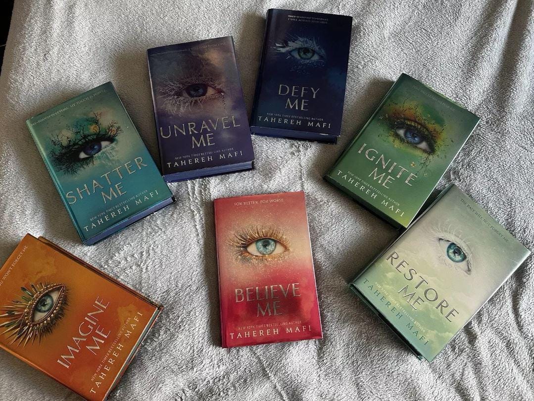 Fairyloot Shatter Me Series (Books 1-7) - Books Hand Singed by TAHEREH MAFI