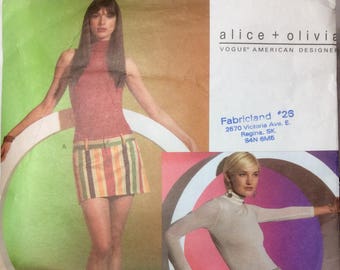 Vogue American Designer alice + olivia Sewing Pattern Skirt in 2 Lengths Miss 12-16 Uncut  2002