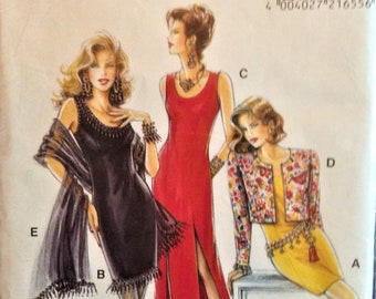 Vintage Sewing Pattern Retro 1990s STIL Evening Dress Bolero Jacket Sweden  Miss Size Bust 36-48 UNCUT STIL 21 655