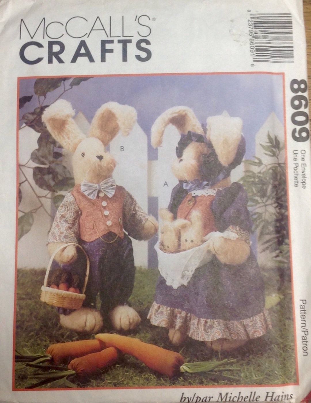 Stuffed Rabbit Dress Pattern Sewing Pattern Rabbit Family Toys Stuffed Dressed 18