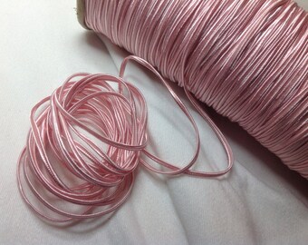 Vintage Light Pink Soutache Braid Trim New Old Stock 1940's Unused Old Stock 3 Yards