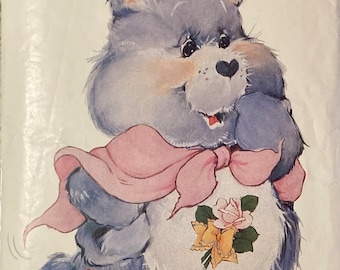 Vintage Sewing Pattern Care Bears Grams Bear 22" Stuffed Toy 1984 American Greetings 1980s Characters