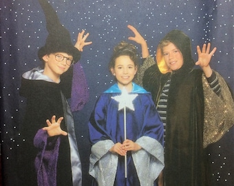 Children's Costume Sewing  Pattern Wizard Robe Hood and Hat UNCUT Size 7-14 Sorcerer Gandalf Harry Potter 2000
