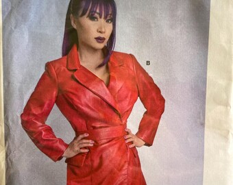 Costume Sewing Pattern Yaya Han Costumes Misses Jacket Dress Size 6-14 Cup Size A/B-C-D 2021 McCalls 8230 Uncut FF Notched Collar Wrap Front