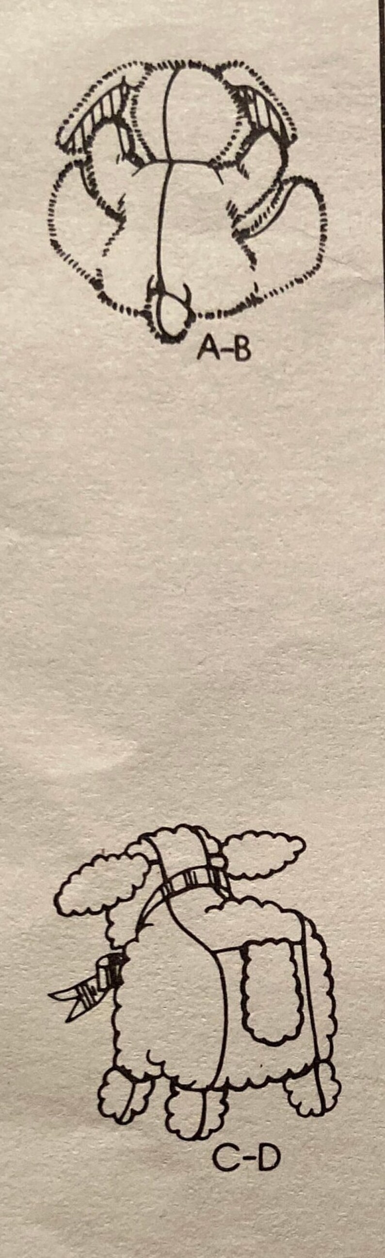 Vintage Sewing Pattern Stuffed Animals Bunny Rabbit Lamb Plush Etsy