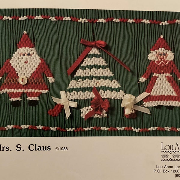 Santa Smocking Plate Etsy