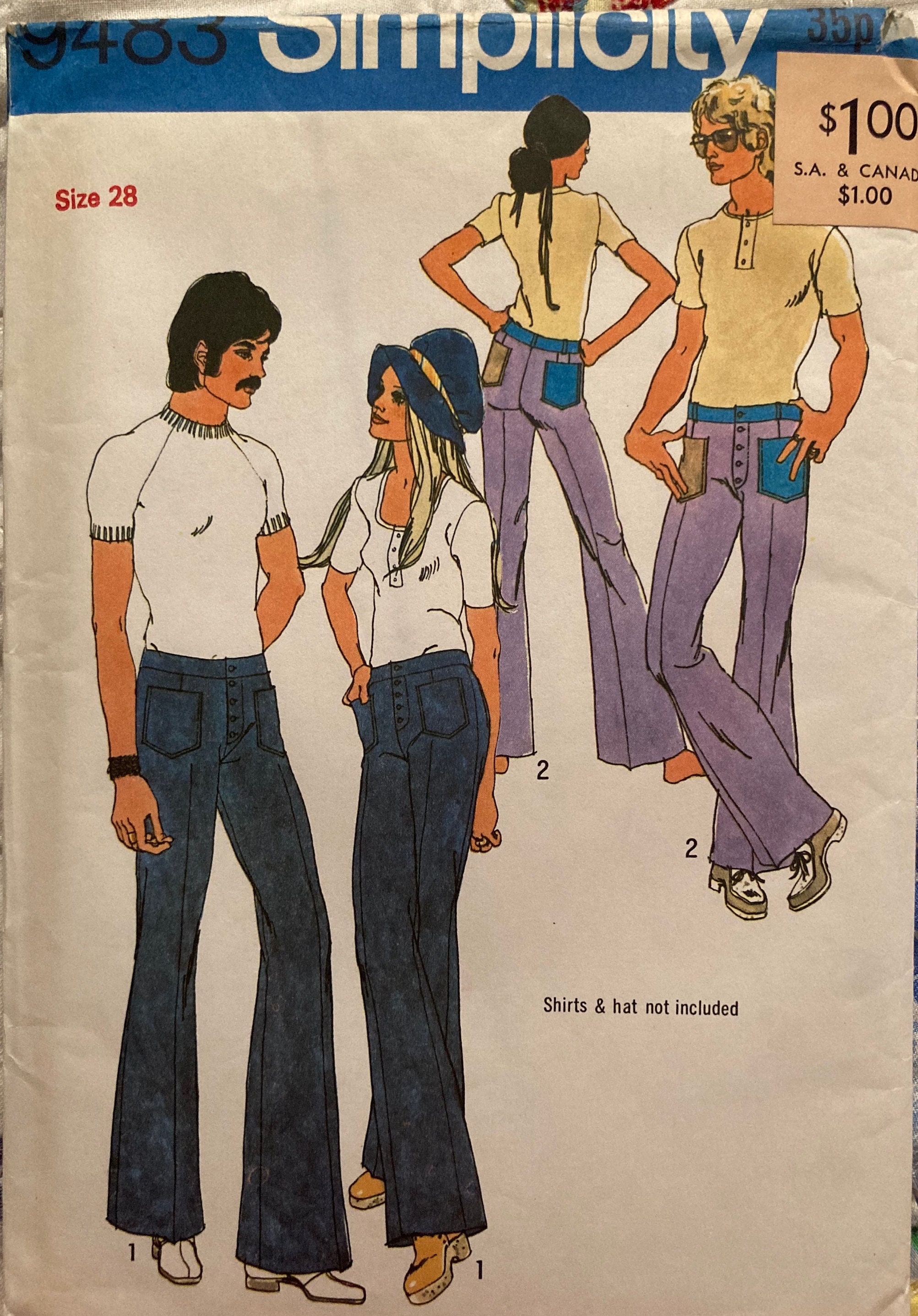 men in bell bottoms