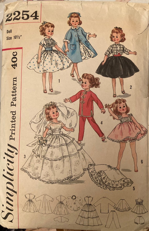 Vintage 1957 Sewing Pattern 10-1/2