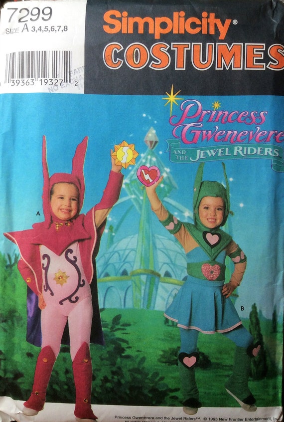Vintage Princess Gwenevere Jewel Riders Costume Sewing Pattern Etsy