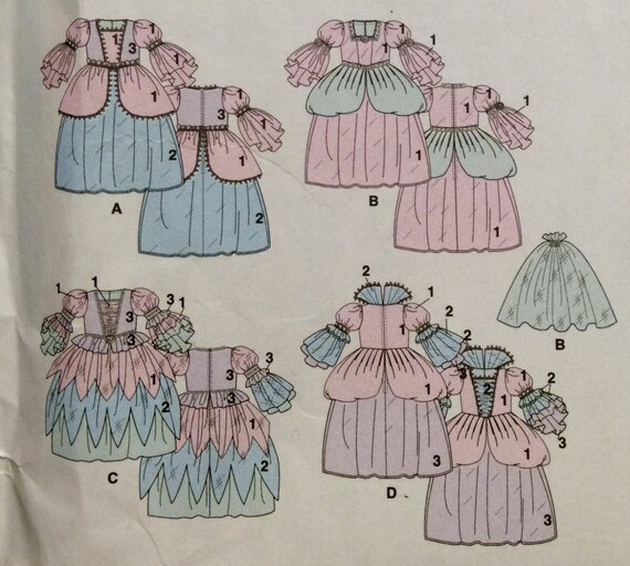 Girls' Costume Sewing Pattern Fairy Princess Dresses Fancy Gowns Sizes  2-3-4-5 Uncut 2014 - Etsy