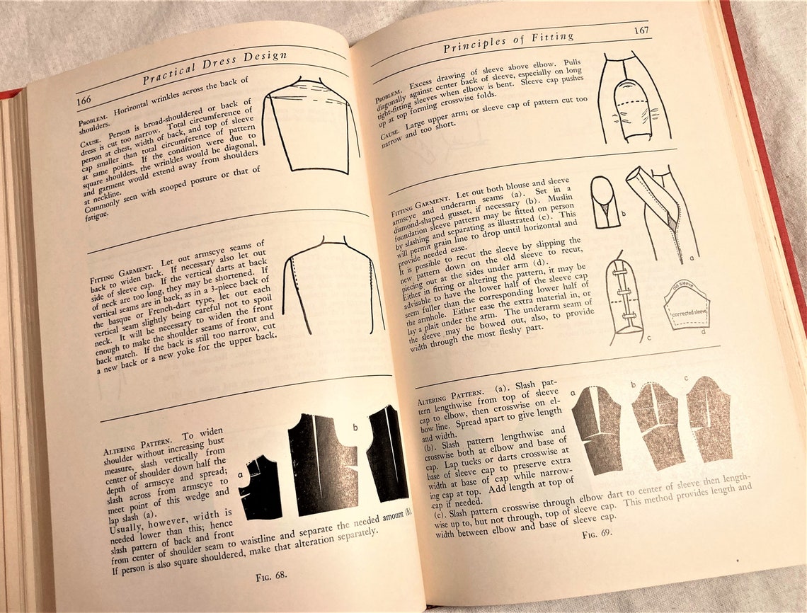 Vintage Pattern Drafting Book Practical Dress Design 1940 Etsy