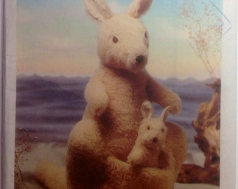 Vintage Sewing Pattern Stuffed Animals Uncut Kangaroos Mother and Baby Joey Plush Toys 1977 Stuffies Style 2131