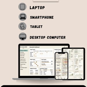 ADHS-Planer-Tabelle | Google Tabellen & Excel | ADHS-Lebensplaner | Produktivitäts-Tracker | Planer für exekutive Funktionen | Digitaler Download Bild 8