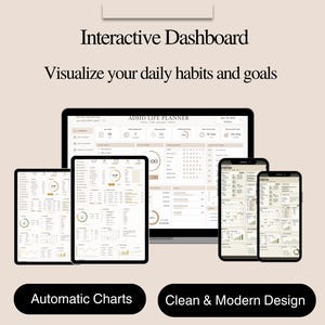 ADHS-Planer-Tabelle | Google Tabellen & Excel | ADHS-Lebensplaner | Produktivitäts-Tracker | Planer für exekutive Funktionen | Digitaler Download Bild 4