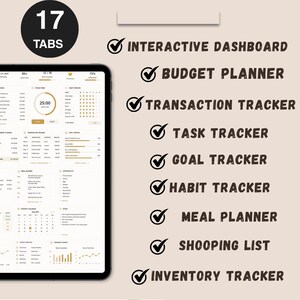 ADHS-Planer-Tabelle | Google Tabellen & Excel | ADHS-Lebensplaner | Produktivitäts-Tracker | Planer für exekutive Funktionen | Digitaler Download Bild 2